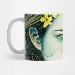 Spring woman portrait Mug